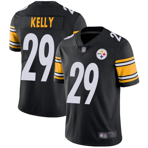 Youth Pittsburgh Steelers Football #29 Limited Black Kam Kelly Home Vapor Untouchable Nike NFL Jersey->youth nfl jersey->Youth Jersey